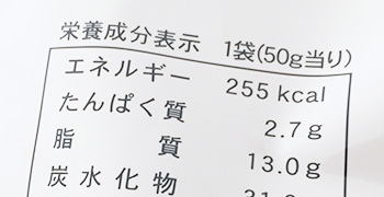 栄養成分検査